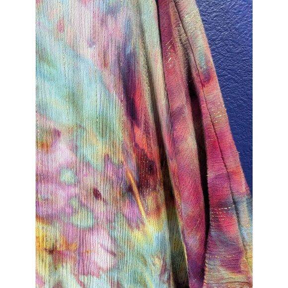 L/XL OOAK Custom Dyed Kimono Wrap Swimsuit Coverup - Picture 5 of 6